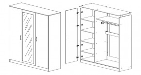 Шкаф 3-х створчатый Лео-Люкс с фотопечатью в Ирбите - irbit.mebel-e96.ru