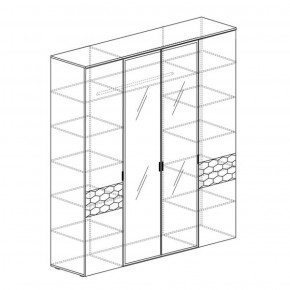 Шкаф 4-дверный Дели 79 (Яна) в Ирбите - irbit.mebel-e96.ru