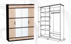 Шкаф 1680 мм 4-х дверный Ольга-13 в Ирбите - irbit.mebel-e96.ru