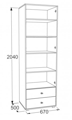 Шкаф для белья Омега 18 в Ирбите - irbit.mebel-e96.ru