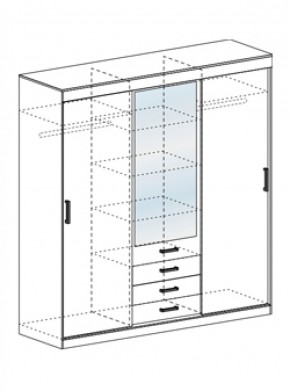 Шкаф-купе Лидер-3М 1700 мм (СтендМ) в Ирбите - irbit.mebel-e96.ru