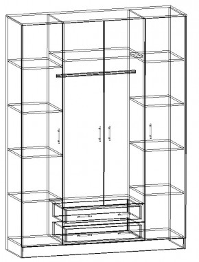 Шкаф 1600 мм София Квадро (Памир) в Ирбите - irbit.mebel-e96.ru