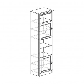 Шкаф многоцелевой Лючия 186 дуб оксфорд серый (Яна) в Ирбите - irbit.mebel-e96.ru