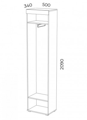 Шкаф ЗШ-5-1-L Зетта в Ирбите - irbit.mebel-e96.ru