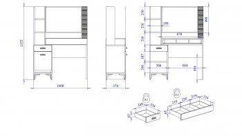 Столик туалетный Сиде (СБК) в Ирбите - irbit.mebel-e96.ru