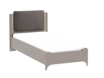 Кровать Сиде 900 мм Мокко (велюр) (СБК) в Ирбите - irbit.mebel-e96.ru