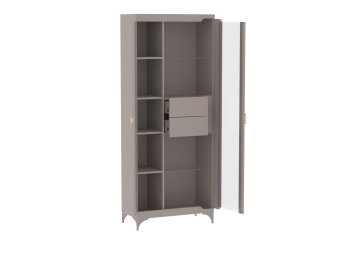 Пенал со стеклом широкий NEW Сиде Мокко (СБК) в Ирбите - irbit.mebel-e96.ru