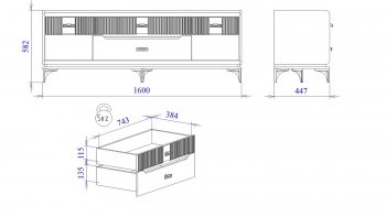 Тумба ТВ Сиде, Белый (СБК) в Ирбите - irbit.mebel-e96.ru