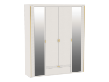 Шкаф 1960 мм 4-дверный NEW Сиде Белый (СБК) в Ирбите - irbit.mebel-e96.ru