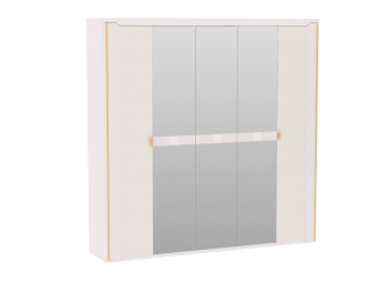 Шкаф 2300 мм 5-дверный NEW Сиде Белый (СБК) в Ирбите - irbit.mebel-e96.ru