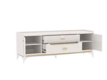 Тумба ТВ Сиде, Белый (СБК) в Ирбите - irbit.mebel-e96.ru