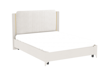 Кровать двуспальная Сиде Белый (СБК) в Ирбите - irbit.mebel-e96.ru