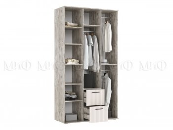 Шкаф 1200 мм Сильвия, дуб юкон/белый (Миф) в Ирбите - irbit.mebel-e96.ru