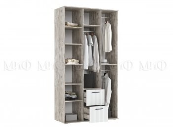 Шкаф 1200 мм Сильвия, дуб юкон/кашемир (Миф) в Ирбите - irbit.mebel-e96.ru