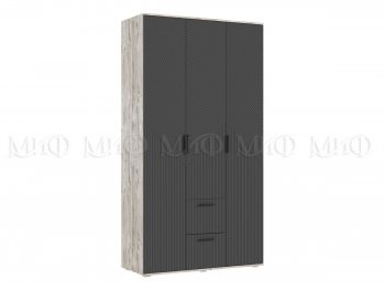 Шкаф 1200 мм Сильвия, дуб юкон/графит (Миф) в Ирбите - irbit.mebel-e96.ru
