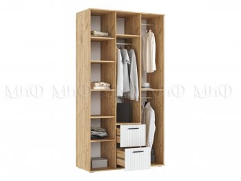 Шкаф 1200 мм Сильвия, крафт/белый (Миф) в Ирбите - irbit.mebel-e96.ru