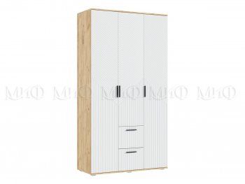 Шкаф 1200 мм Сильвия, крафт/белый (Миф) в Ирбите - irbit.mebel-e96.ru