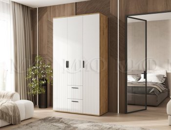 Шкаф 1200 мм Сильвия, крафт/белый (Миф) в Ирбите - irbit.mebel-e96.ru