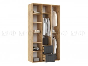 Шкаф 1200 мм Сильвия, крафт/графит (Миф) в Ирбите - irbit.mebel-e96.ru