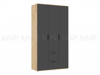 Шкаф 1200 мм Сильвия, крафт/графит (Миф) в Ирбите - irbit.mebel-e96.ru