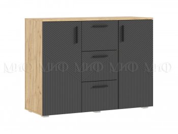 Комод Сильвия, крафт/графит (Миф) в Ирбите - irbit.mebel-e96.ru