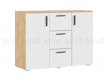 Комод Сильвия, крафт/белый (Миф) в Ирбите - irbit.mebel-e96.ru