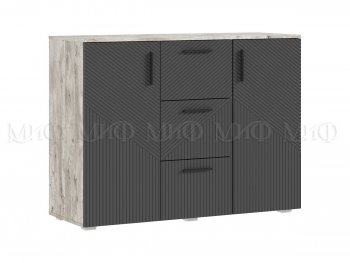 Комод Сильвия, дуб юкон/графит (Миф) в Ирбите - irbit.mebel-e96.ru