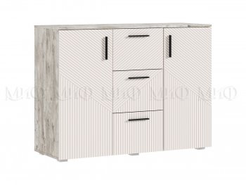 Комод Сильвия, дуб юкон/кашемир (Миф) в Ирбите - irbit.mebel-e96.ru