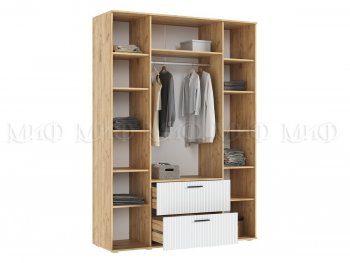 Шкаф 1600 мм Сильвия, крафт/белый (Миф) в Ирбите - irbit.mebel-e96.ru