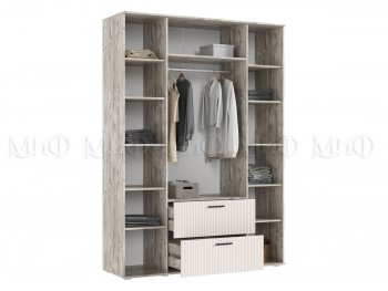 Шкаф 1600 мм Сильвия, дуб юкон/кашемир (Миф) в Ирбите - irbit.mebel-e96.ru