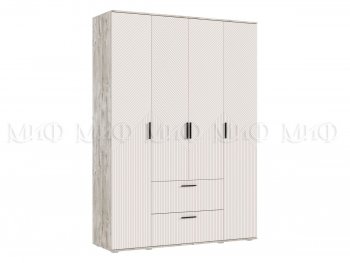 Шкаф 1600 мм Сильвия, дуб юкон/кашемир (Миф) в Ирбите - irbit.mebel-e96.ru