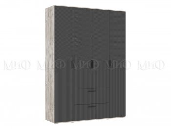 Шкаф 1600 мм Сильвия, дуб юкон/графит (Миф) в Ирбите - irbit.mebel-e96.ru