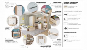 Система Стелс Полка-Надставка стола 120 Дуб сонома/Белый в Ирбите - irbit.mebel-e96.ru