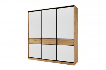 Шкаф-купе 2200 мм SLIM 3-хдвер. BS22-6.3D белый (Мама) в Ирбите - irbit.mebel-e96.ru