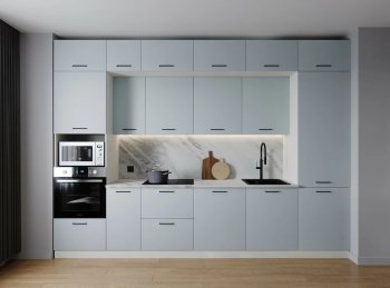 Кухонный гарнитур Смоки 3400 мм МДФ (Санвут) в Ирбите - irbit.mebel-e96.ru