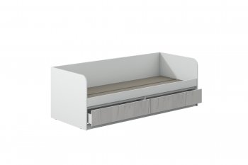 Кровать Соната 900 белый/крафт белый (Зарон) в Ирбите - irbit.mebel-e96.ru