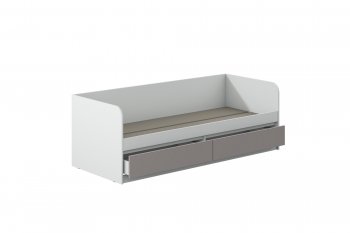 Кровать Соната 900 белый/кашемир(Зарон) в Ирбите - irbit.mebel-e96.ru
