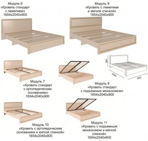 Спальный гарнитур Беатрис модульный (Риннер) в Ирбите - irbit.mebel-e96.ru