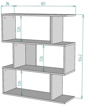 Стеллаж S41 (Белый) в Ирбите - irbit.mebel-e96.ru