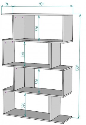 Стеллаж S48 (Белый) в Ирбите - irbit.mebel-e96.ru