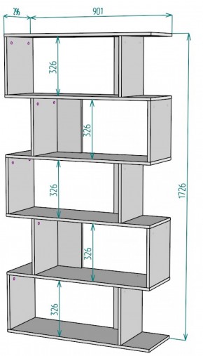 Стеллаж S49 (Белый) в Ирбите - irbit.mebel-e96.ru