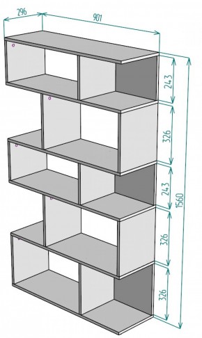 Стеллаж S5 (Белый) в Ирбите - irbit.mebel-e96.ru