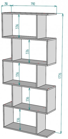 Стеллаж S50 (ДМ) в Ирбите - irbit.mebel-e96.ru