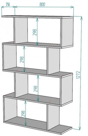 Стеллаж S54 (Белый) в Ирбите - irbit.mebel-e96.ru