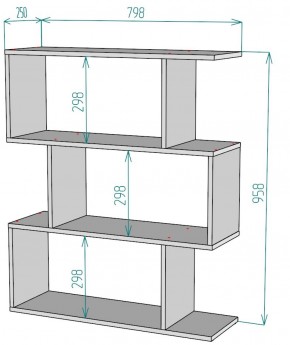 Стеллаж S55 (Белый) в Ирбите - irbit.mebel-e96.ru