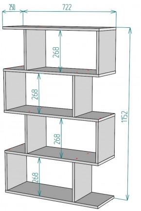 Стеллаж S59 (Белый) в Ирбите - irbit.mebel-e96.ru