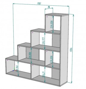 Стеллаж S63 (Белый) в Ирбите - irbit.mebel-e96.ru