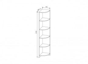 Стеллаж угловой  Сканди, СДУ370.1 (ДСВ) в Ирбите - irbit.mebel-e96.ru