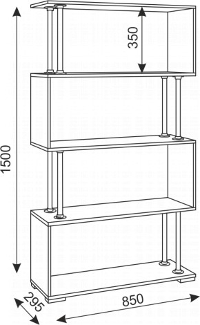 Стеллаж Зигзаг-2 (Риннер) в Ирбите - irbit.mebel-e96.ru