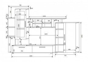 Стенка Фрэнк (Оливия 2) Стекло в Ирбите - irbit.mebel-e96.ru